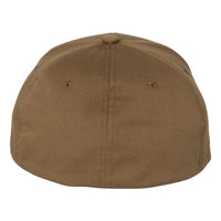 Chocolate Brown Icon Patch Coyote Brown FlexFit Hat