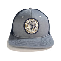 Adjustable Snapback Hat | Navy Flat Bill Hats | Gas and Grit