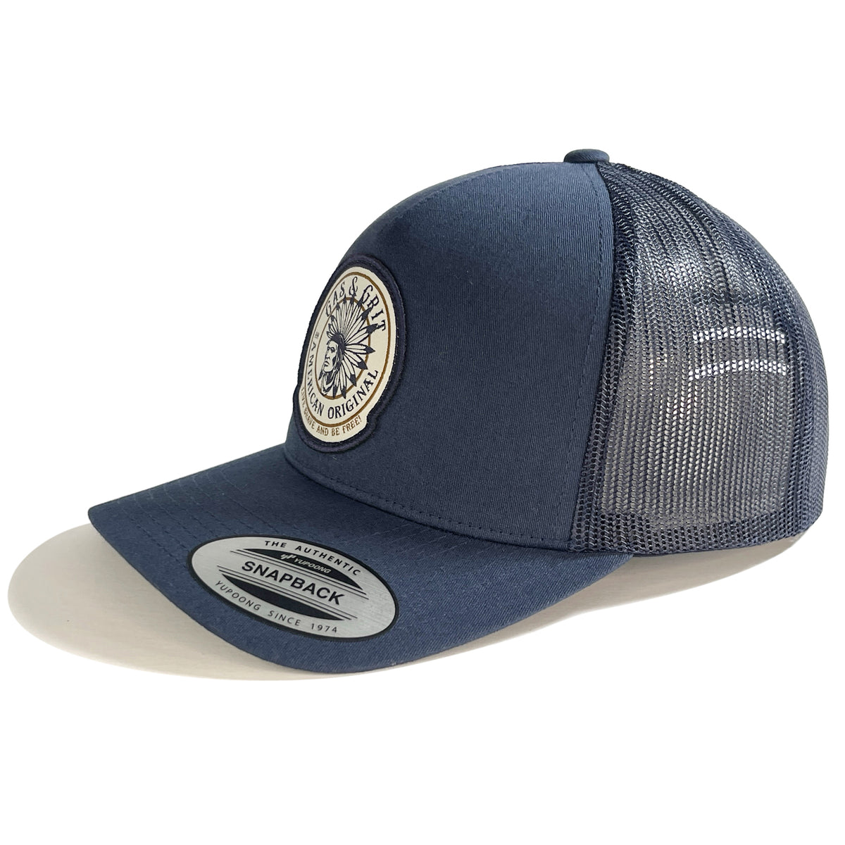 Navy Blue Trucker Hat | Navy Mesh Hat | Gas and Grit